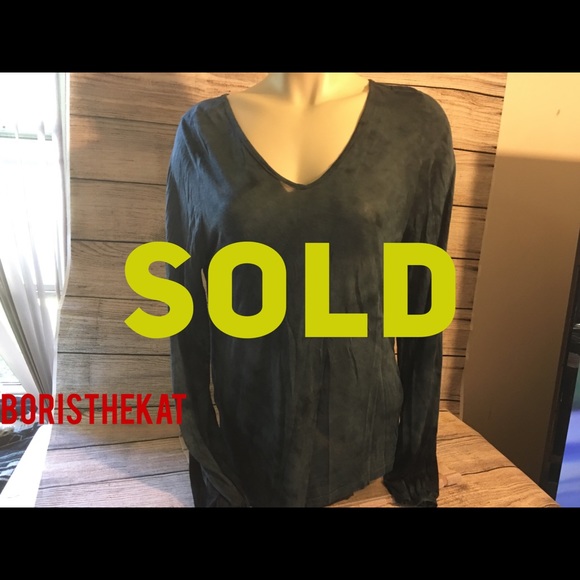 Anthropologie Tops - Anthropologie TINA + JO Teal Hand-Dyed Open Back